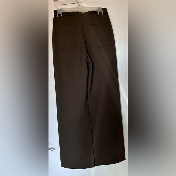 NWT HALARA Dark Green Straight Leg Pants - Picture 2 of 7